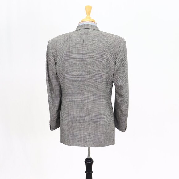 Pal Zileri 40R Gray Check 2-Button Sport Coat Blazer Jacket P193 - Picture 7 of 11